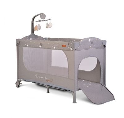 Διώροφο παρκοκρέβατο Cangaroo Once Upon A Time L2 Grey με παιχνίδι στο Bebe Maison