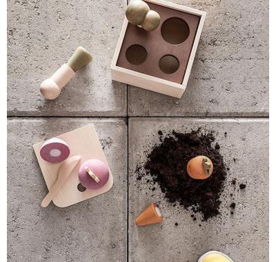 Ξύλινο παιχνίδι αντιστοίχισης Kids Concept με σχήματα-λαχανικά στο Bebe Maison