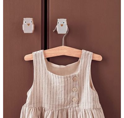 Σετ 3 κρεμάστρες τοίχου Κουκουβάγια Kids concept Edvin στο Bebe Maison