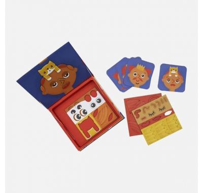 Μαγνητικό παιχνίδι σύνθεσης προσώπου Tiger tribe Άνθρωποι στο Bebe Maison