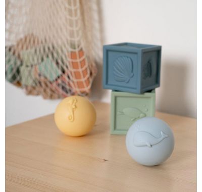 Παιχνίδι μπάνιου κύβοι & μπάλες σιλικόνης Little Dutch στο Bebe Maison