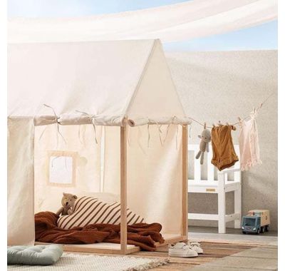 Ξύλινο σπιτάκι Montessori Kids concept φυσικό στο Bebe Maison