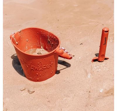 Κουβαδάκι από ανακυκλώσιμη σιλικόνη Scrunch Rust στο Bebe Maison