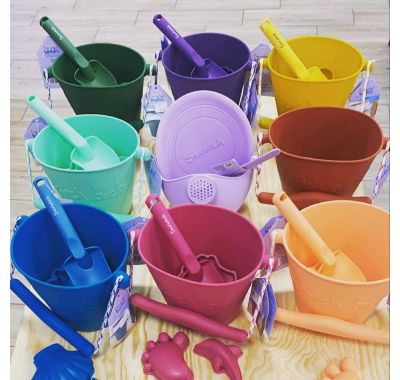 Κουβαδάκι από ανακυκλώσιμη σιλικόνη Scrunch Rust στο Bebe Maison