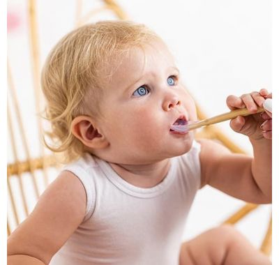 Σετ 4 κουταλιών φαγητού Nattou silicon στο Bebe Maison