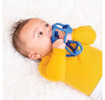 Μασητικό σετ 2 μπάλες σιλικόνης Nattou μπλε - γαλάζιο στο Bebe Maison