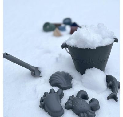 Κουβαδάκι από ανακυκλώσιμη σιλικόνη Scrunch Moss green στο Bebe Maison