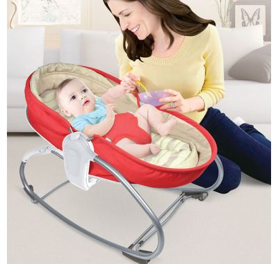 Καλαθούνα ρηλάξ Bebe Stars Snooze+ 3 σε 1 με μελωδίες, φως και δόνηση red στο Bebe Maison