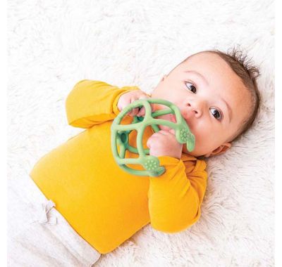 Μασητικό σετ 2 μπάλες σιλικόνης Nattou πράσινο - μέντα στο Bebe Maison