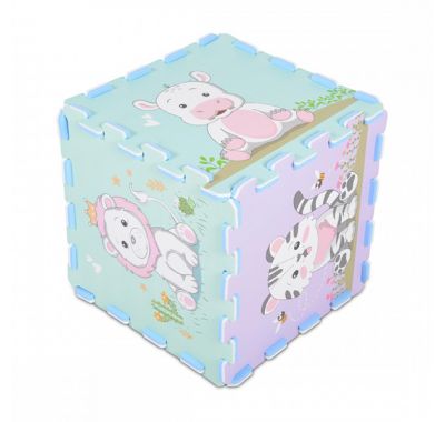 Χαλάκι Παζλ δαπέδου Cangaroo Animals pastel 9τμχ στο Bebe Maison