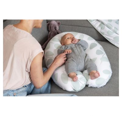 Μαξιλάρι θηλασμού εγκυμοσύνης Doomoo Buddy Leaves Aqua green στο Bebe Maison