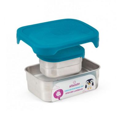 Σετ από 2 ανοξείδωτα φαγητοδοχεία Affenzahn πετρόλ στο Bebe Maison