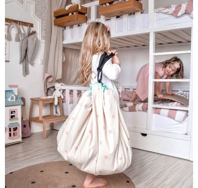 Στρώμα παιχνιδιού - τσάντα 2 σε 1 Play & Go cherry love στο Bebe Maison