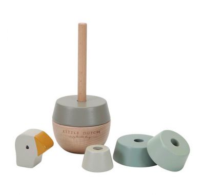 Ξύλινη πυραμίδα στοίβαξης Little Dutch little goose στο Bebe Maison