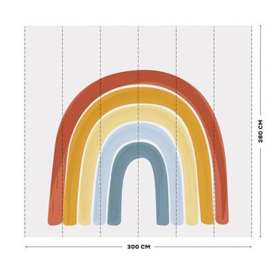 Ψηφιακή φωτο-ταπετσαρία τοίχου Little Dutch rainbow pure & nature 300X280 στο Bebe Maison
