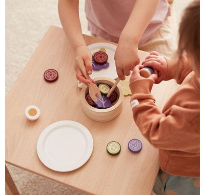 Ξύλινο σετ σαλάτας KIds Concept KId's hub στο Bebe Maison