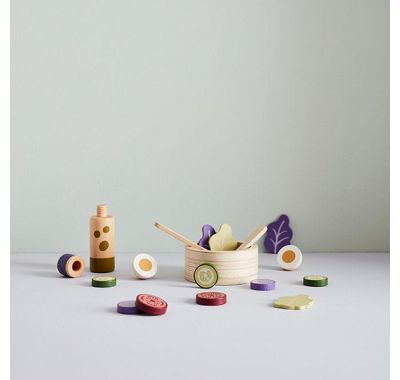 Ξύλινο σετ σαλάτας KIds Concept KId's hub στο Bebe Maison