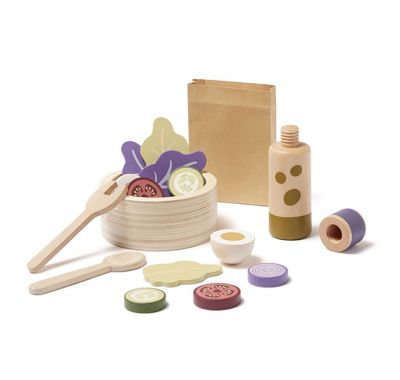 Ξύλινο σετ σαλάτας KIds Concept KId's hub στο Bebe Maison