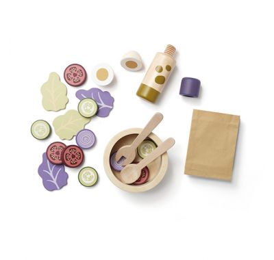 Ξύλινο σετ σαλάτας KIds Concept KId's hub στο Bebe Maison