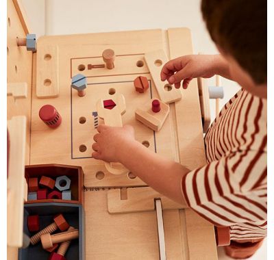 Ξύλινος πάγκος εργαλείων Kids Concept Kid's Hub στο Bebe Maison