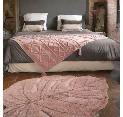 Χαλί δωματίου Lorena Canals φύλλο monstera vintage nude 120X180 στο Bebe Maison