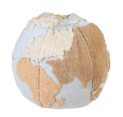 Πουφ Lorena Canals παγκόσμιος χάρτης 45Χ50 στο Bebe Maison