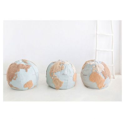 Πουφ Lorena Canals παγκόσμιος χάρτης 45Χ50 στο Bebe Maison