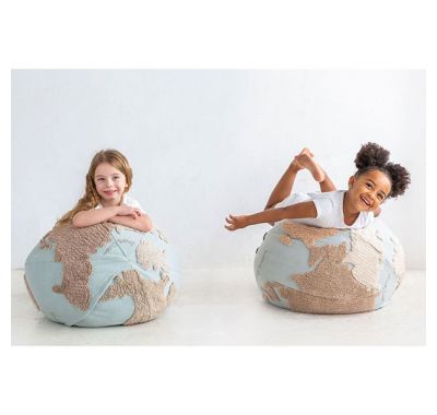 Πουφ Lorena Canals παγκόσμιος χάρτης 45Χ50 στο Bebe Maison