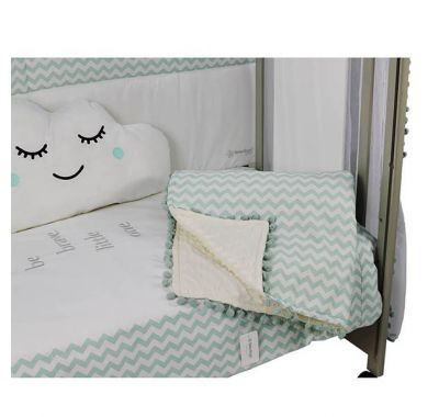 Κουβέρτα fleece αγκαλιάς Bebe Stars με pom-pom elephant στο Bebe Maison