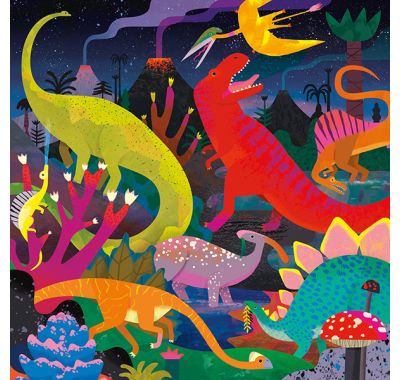 Παζλ Mudpuppy φωσφορίζον 500 κομματιών δεινόσαυροι στο Bebe Maison