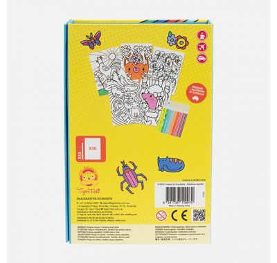 Μπλοκ ζωγραφικής Tiger Tribe με αρίθμηση πολύχρωμος κήπος στο Bebe Maison