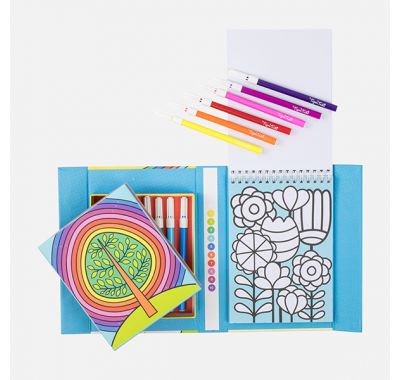 Μπλοκ ζωγραφικής Tiger Tribe με αρίθμηση πολύχρωμος κήπος στο Bebe Maison