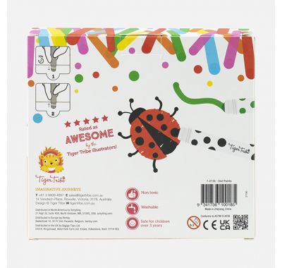 Σετ μαρκαδόρων Tiger Tribe dot paints στο Bebe Maison