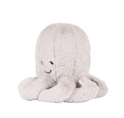 Υφασμάτινο χταπόδι Flow olly με λευκούς ήχους & μουσική απαλό γκρι στο Bebe Maison