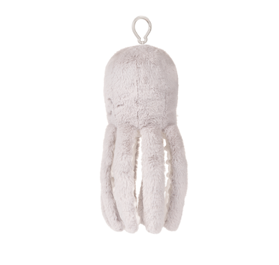 Υφασμάτινο χταπόδι Flow olly με λευκούς ήχους & μουσική απαλό γκρι στο Bebe Maison