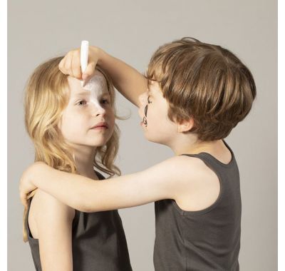 Σετ ζωγραφικής δέρματος Nailmatic tattoopen με βιβλιαράκι και μπογιές καφέ-μαυρο-λευκό στο Bebe Maison