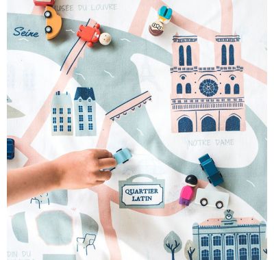 Στρώμα παιχνιδιού - τσάντα Play & Go 2 σε 1 paris map στο Bebe Maison