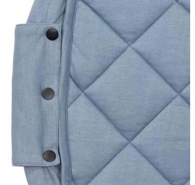 Στρώμα παιχνιδιού μαλακό Play & Go οργανικό βαμβάκι - τσάντα 2 σε 1 dusty Blue στο Bebe Maison