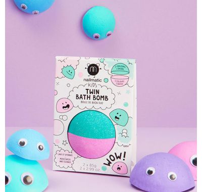 Bath bomb Nailmatic duo ροζ-πράσινο στο Bebe Maison