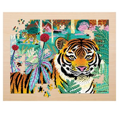 Παζλ Mudpuppy 300 κομματιών ζώα υπό εξαφάνιση τίγρης της σιβηρίας στο Bebe Maison