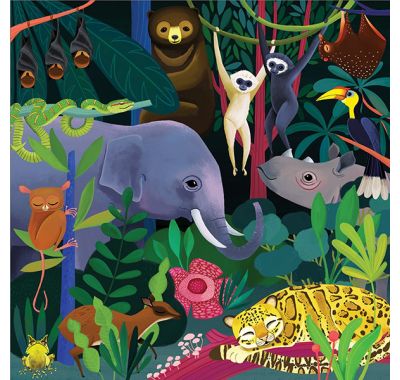 Παζλ Mudpuppy φωσφορίζον 500 κομματιών ζούγκλα στο Bebe Maison