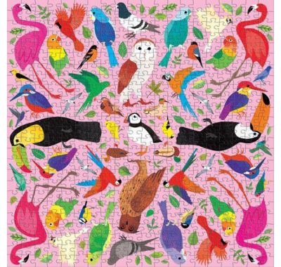 Παζλ Mudpuppy 500 κομματιών καλειδοσκοπικό πουλιά στο Bebe Maison