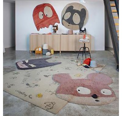 Χαλί δωματίου Lorena Canals woolable miss mighty mouse 100 x 120 εκ. στο Bebe Maison