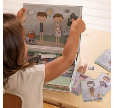 Μαγνητικό παιχνίδι σύνθεσης εικόνων Little Dust σε κασετίνα jim & rosa στο Bebe Maison