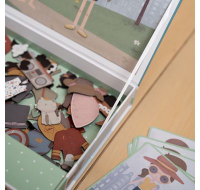 Μαγνητικό παιχνίδι σύνθεσης εικόνων Little Dust σε κασετίνα jim & rosa στο Bebe Maison