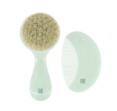 Βρεφική βούρτσα & χτένα Kikka Boo με φυσική τρίχα Savanna μέντα στο Bebe Maison