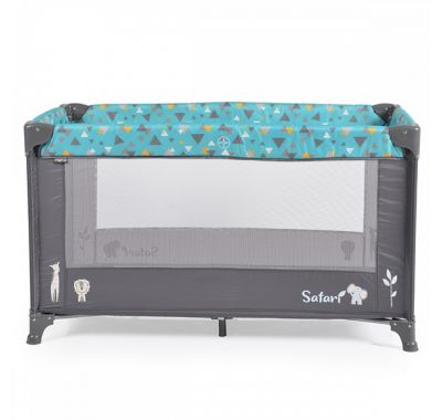 Παρκοκρέβατο Cangaroo safari τιρκουάζ στο Bebe Maison