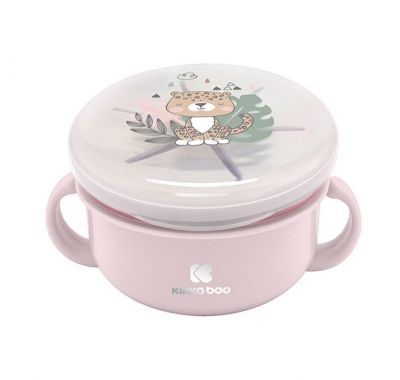 Μπολ φαγητού Kikka Boo 380ml 2 σε 1 Savanna pink στο Bebe Maison
