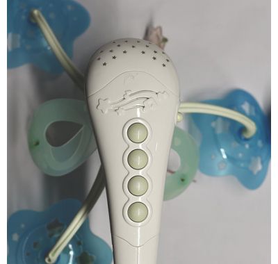 Μουσικό περιστρεφόμενο κρεβατιού με προβολέα Bebe Stars green 853-181 στο Bebe Maison