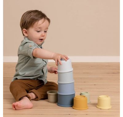 Σετ 8 κουβαδάκια στοίβαξης Little Dutch  μπλε στο Bebe Maison